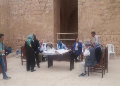 بازدید گروه ایساکارسا از کاخ ساسانی سروستان